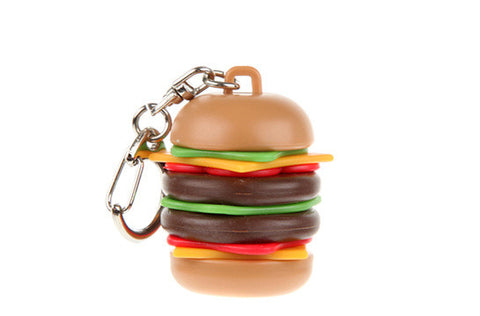 Kikkerland Burger Keychain
