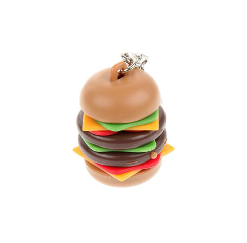 Kikkerland Burger Keychain